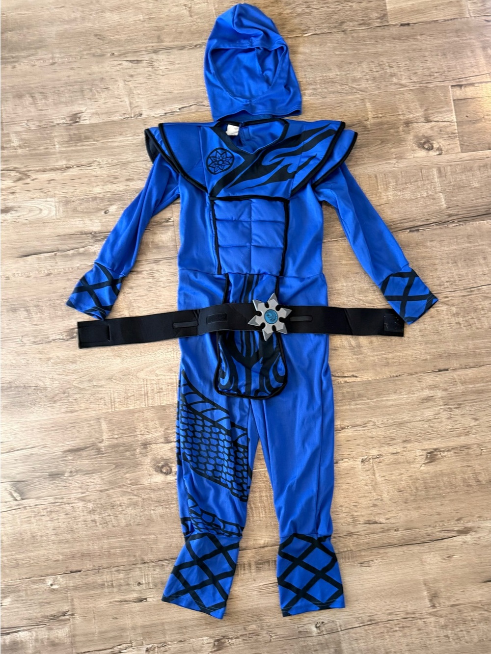 Spooktacular Creations-Blue Ninja Halloween Costume for Kids (size:8/10)